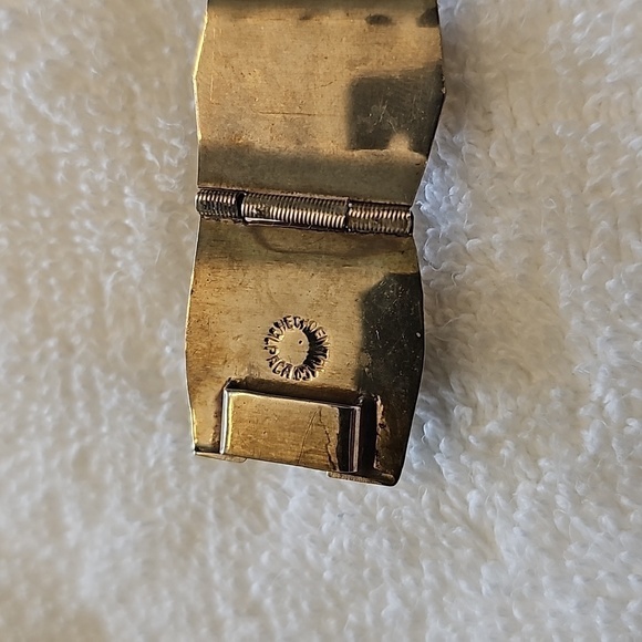 Vintage taxco face braclet black and silver - Picture 3 of 5